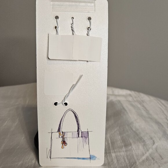 Mia Fiore 18kt Gold plated Bronze Puffed Heart Links Bag Charm - NWT - Picture 3 of 3